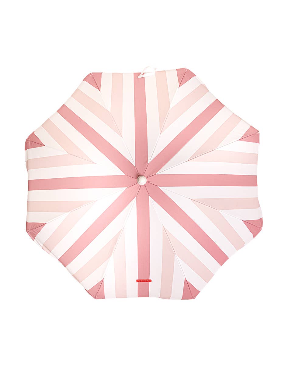 Pink Striped Beach Parasoll Brisbane